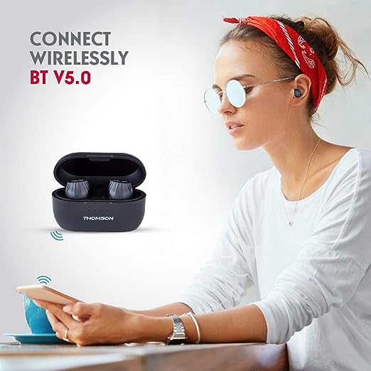 Thomson Btw10 Bluetooth Truly Wireless in Ear Earbuds with Mic (5.0) with Magnetic Charging Case Thomson Btw10 Bluetooth Truly Wireless in Ear Earbuds with Mic (5.0) with Magnetic Charging Case